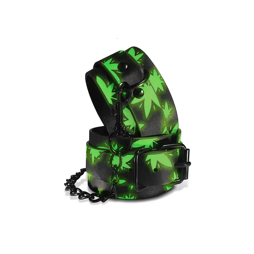 Stoner Vibes Chronic Collection Glow in the Dark Ankle Cuffs  Restraints and Cuffs