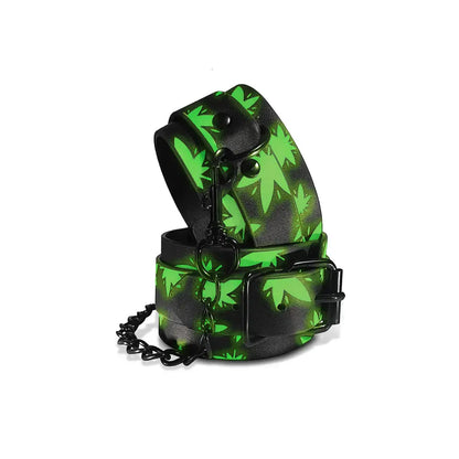 Stoner Vibes Chronic Collection Glow in the Dark Ankle Cuffs  Restraints and Cuffs