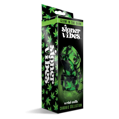 Stoner Vibes Chronic Collection Glow in the Dark Wrist Cuffs  Restraints and Cuffs