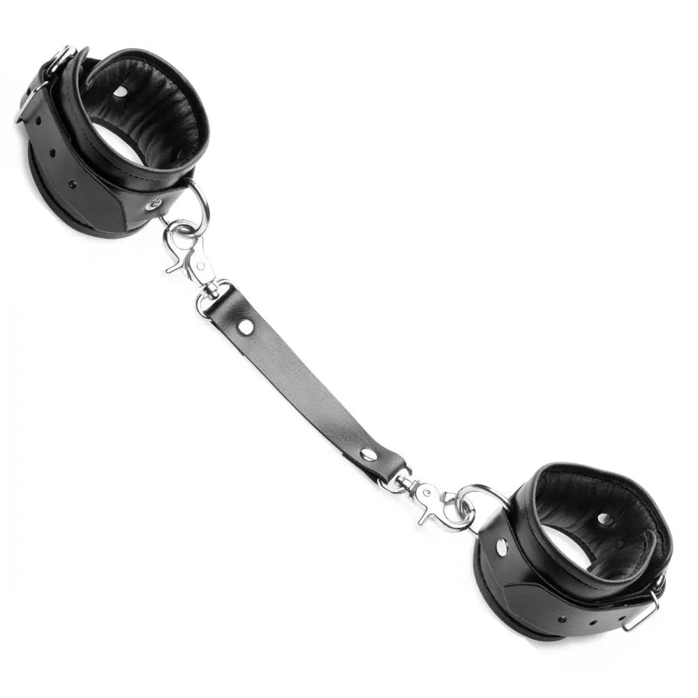 Strap Linked Bondage Cuffs - Ankle BDSM Restraints Dom Sub  Restraints and Cuffs