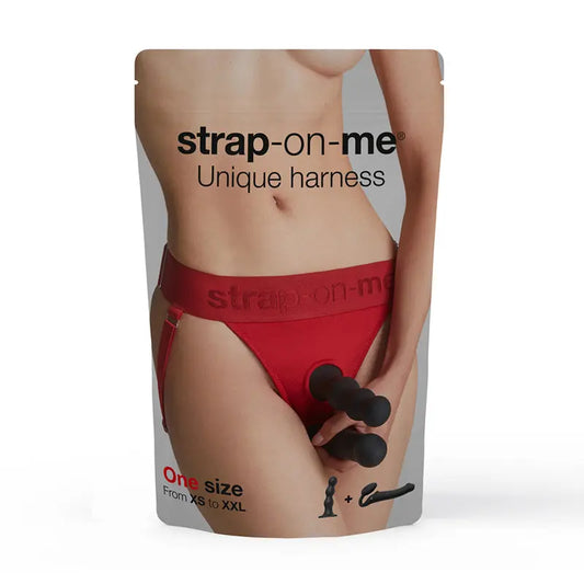 Strap-On-Me Harness Lingerie Unique One Size Red  Harnesses