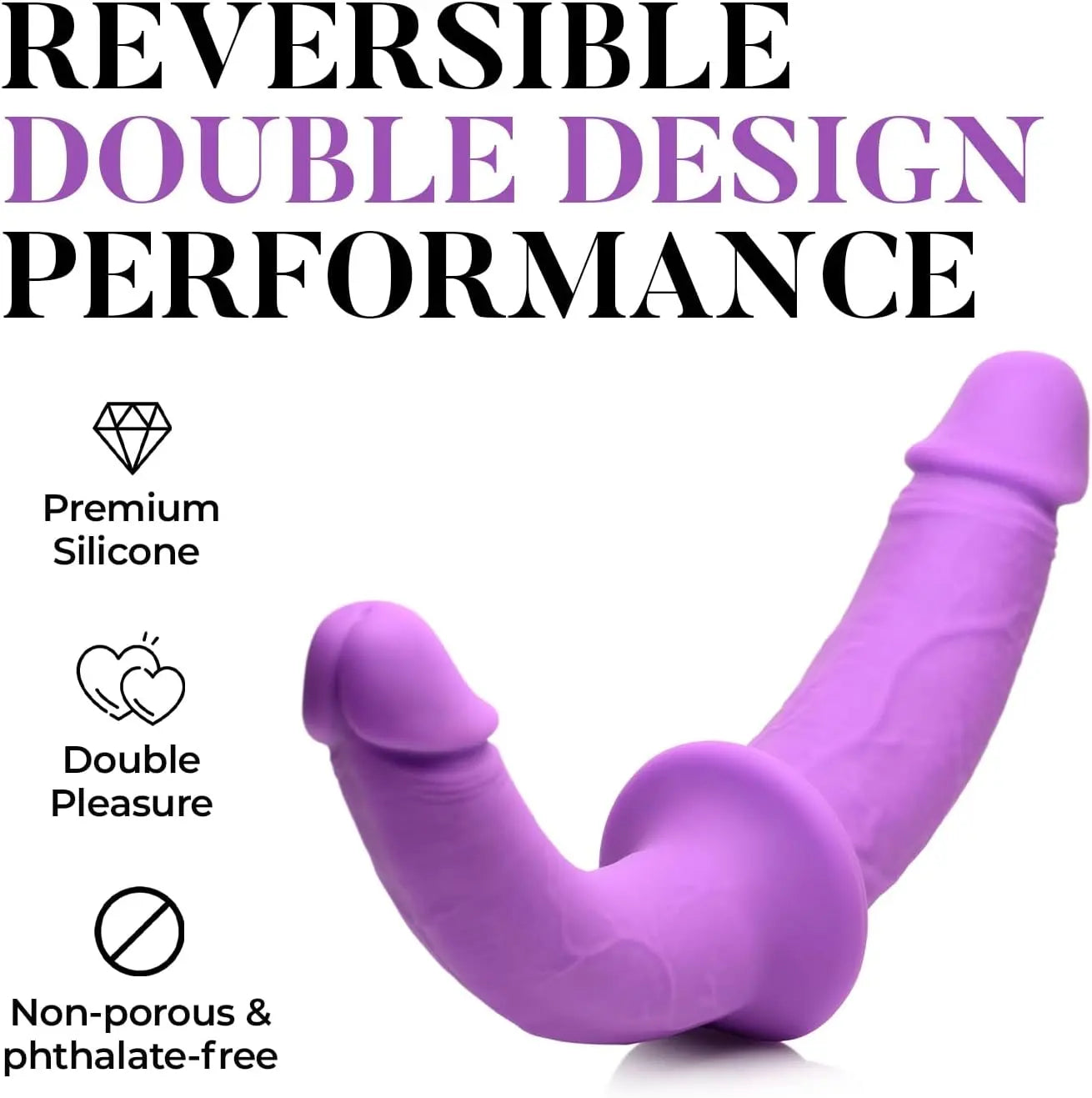 Strap-on Kit - Silicone Double Dildo with Harness  Double Dildo
