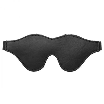 Strict Leather Black Fleece Lined Blindfold  Blindfold