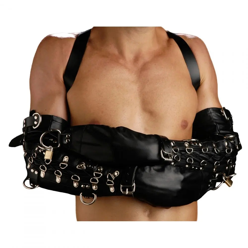 Strict Leather Deluxe BDSM Arm Binder Bondage Restraint  Restraints and Cuffs