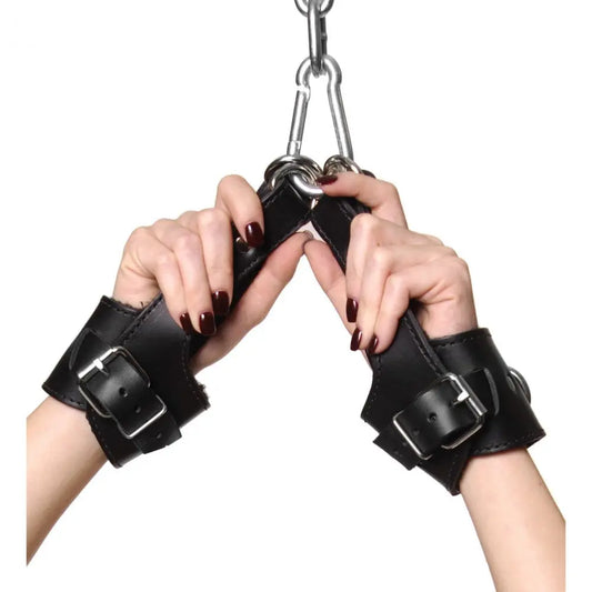 Strict Leather Fleece Lined Bondage Suspension Cuffs BDSM Restraints  Restraints and Cuffs