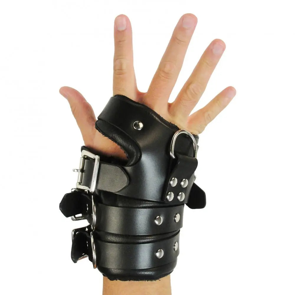 Strict Leather Four Buckle Suspension Bondage Cuffs Luxury Leather BDSM  Bondage Gear