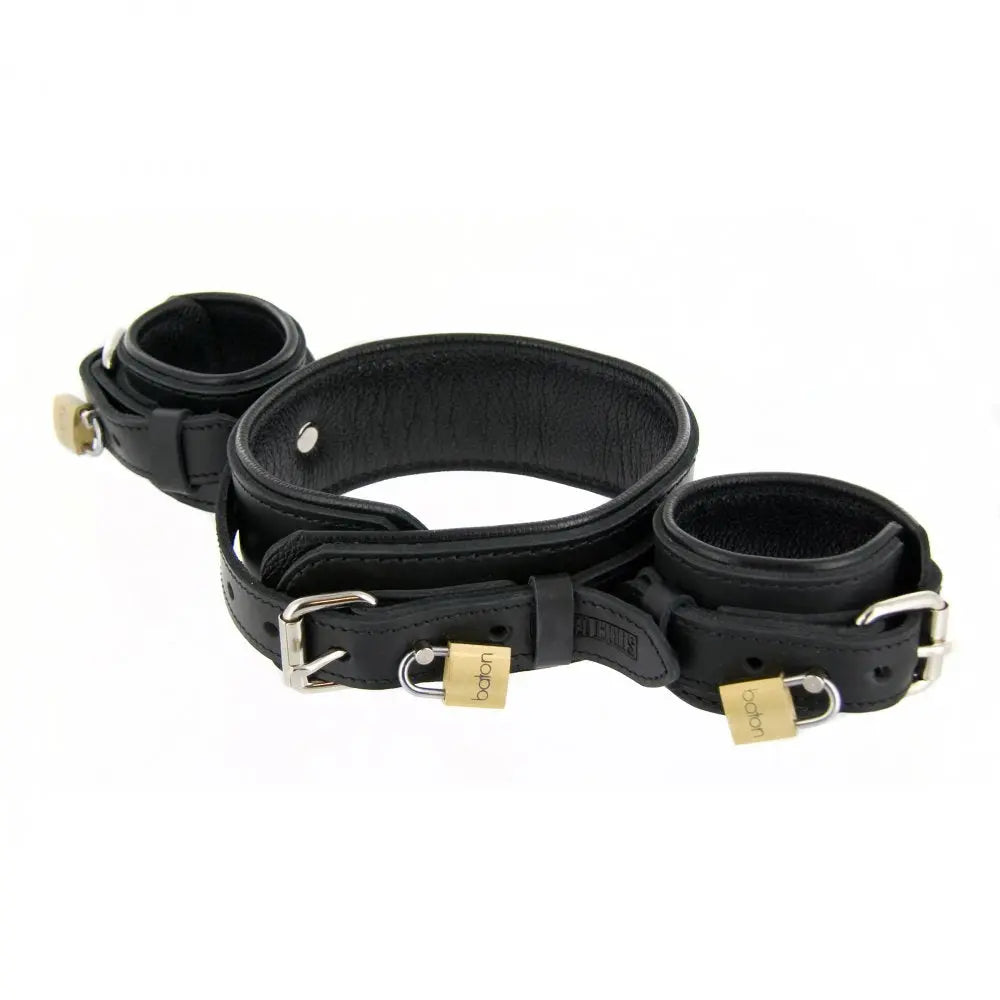 Strict Leather Premium Leather Wrist to Neck Restraint  Restraints and Cuffs