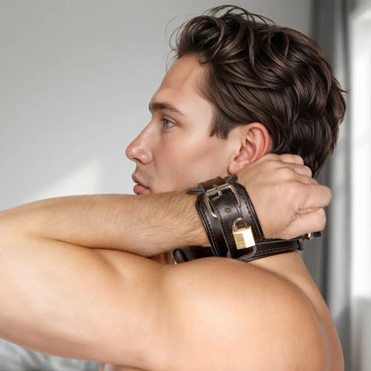 Strict Leather Premium Leather Wrist to Neck Restraint  Restraints and Cuffs