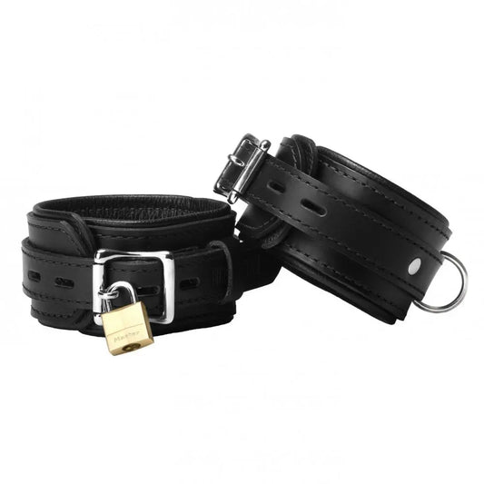 Strict Leather Premium Locking Ankle Bondae Cuffs  Bondage Gear