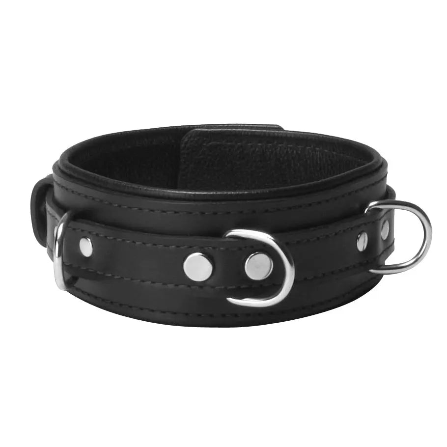 Strict Leather Premium Locking Bondage Collar Leather BDSM Collar  Bondage Gear