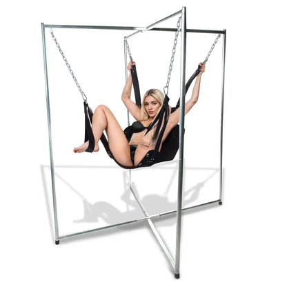 Strict Leather Premium Sex Sling High-Quality Leather Sex Swing for Suspension Play  Dungeon Furniture and Accessories