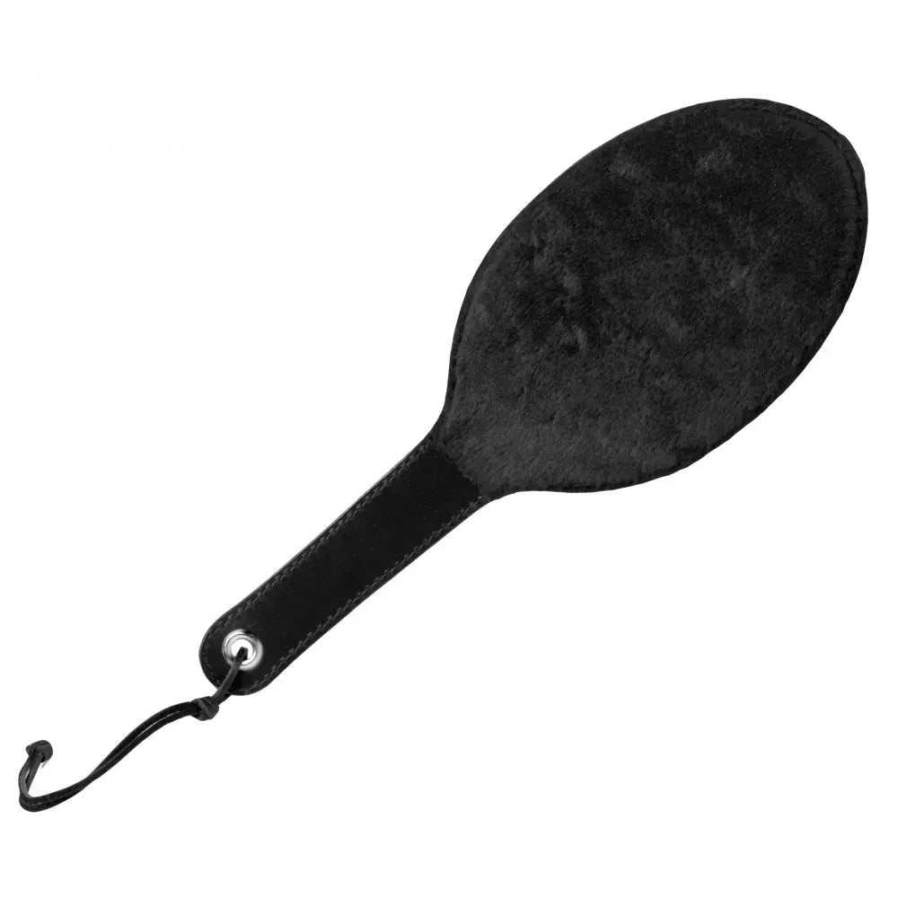 Strict Leather Round Fur Lined Paddle  Impact Play