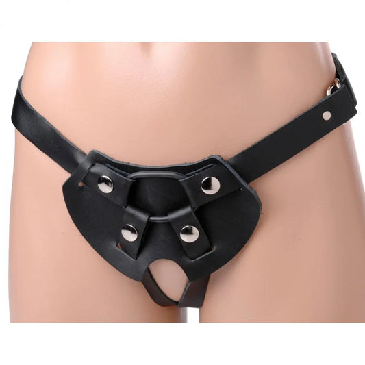 Strict Two-Strap Leather Dildo Harness Classic Strap-on Harness  Strap-Ons and Harnesses