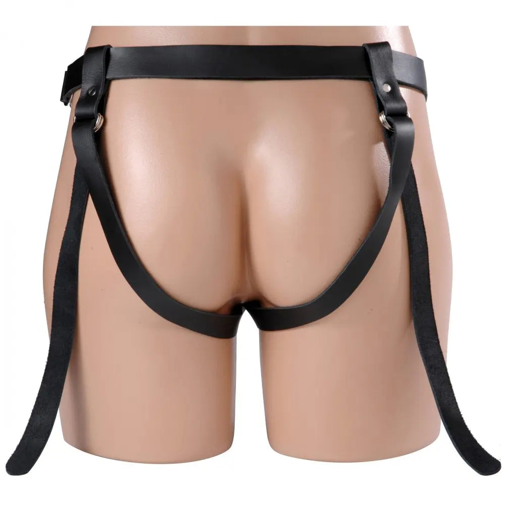 Strict Two-Strap Leather Dildo Harness Classic Strap-on Harness  Strap-Ons and Harnesses