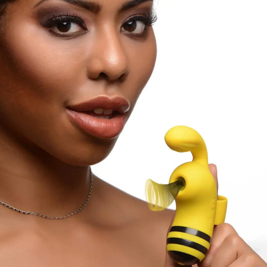 Sucky Bee Clitoral Stimulating Finger Vibe Suction Vibrator Sex Toy  Suction Vibrators