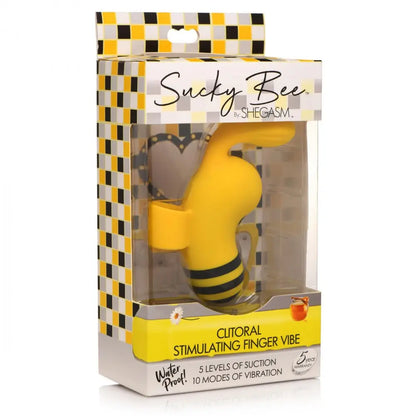 Sucky Bee Clitoral Stimulating Finger Vibe Suction Vibrator Sex Toy  Suction Vibrators