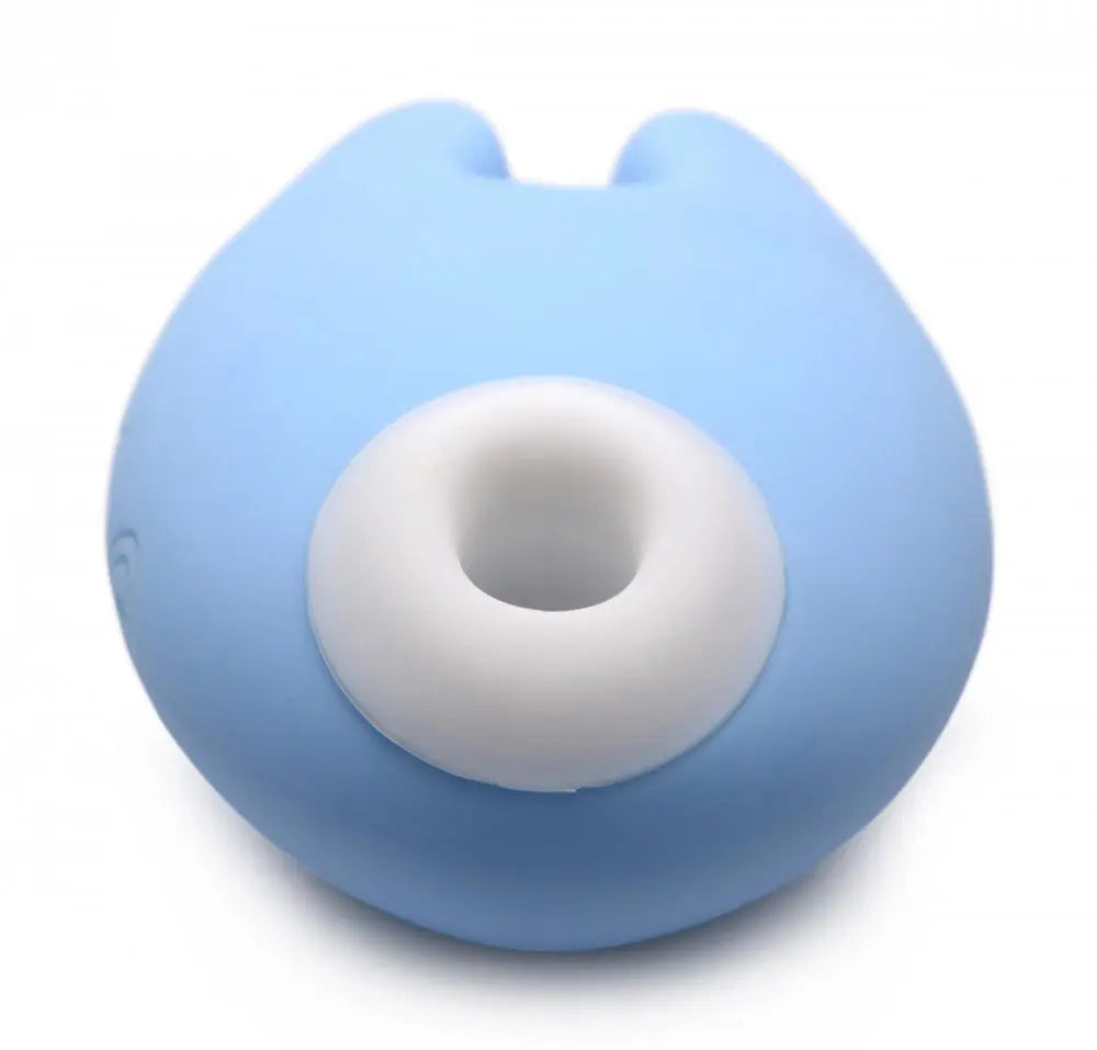 Sucky Bunny Silicone Clitoral  Stimulator - Blue  Suction Vibrators