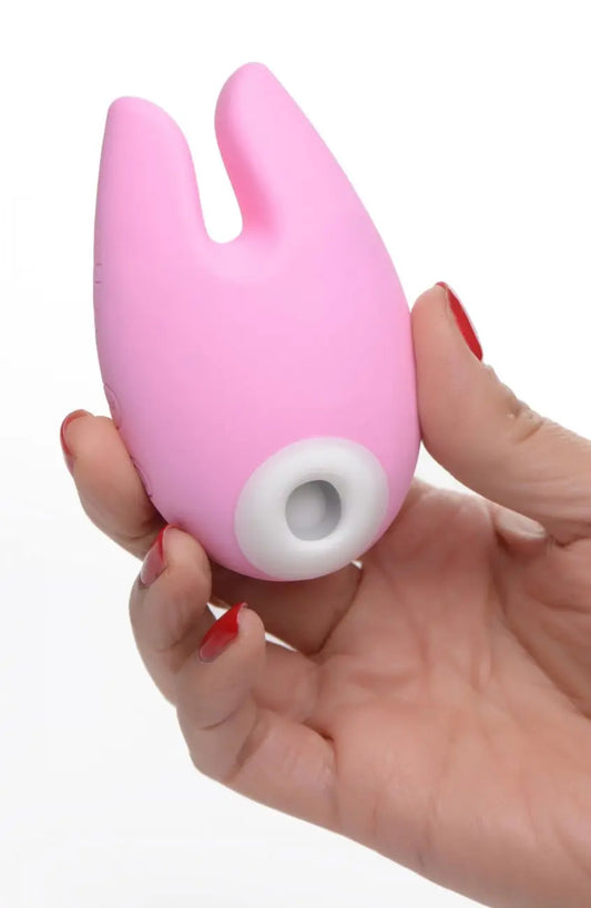 Sucky Bunny Silicone Clitoral  Stimulator - Pink Suction Vibrator  Suction Vibrators