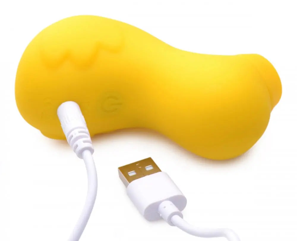 Sucky Ducky Silicone Clitoral Stimulator - Yellow Suction Vibrator  Suction Vibrators