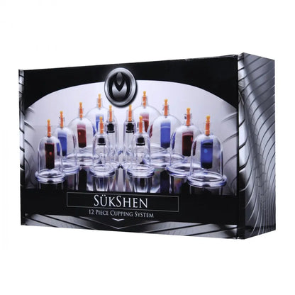 Sukshen 12 Piece Cupping Set  Nipple and Clit Toys