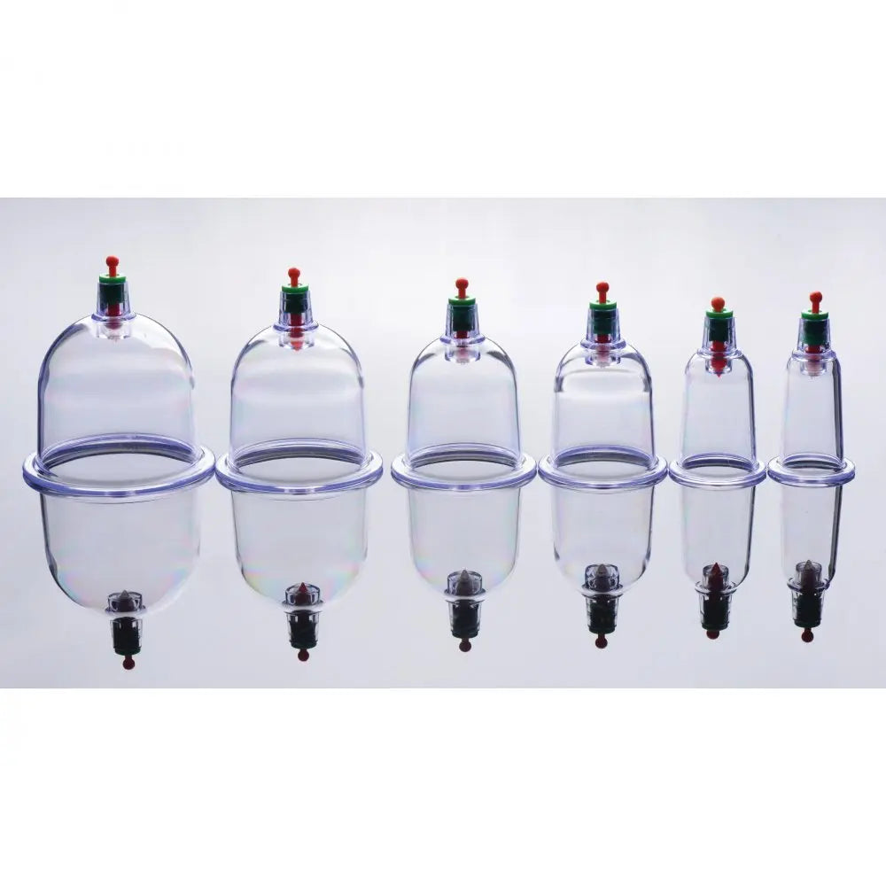 Sukshen 6 Piece Cupping Set with Acu-Points  Enlargement Gear and Pumps