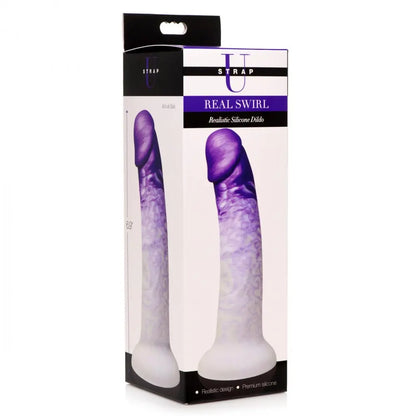 Swirl Realistic Silicone G-Spot Dildo Sex Toy - Purple  Dildos