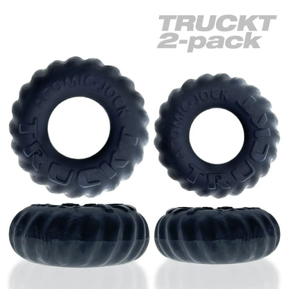 TRUCKT, 2-piece cockring - PLUS+SILICONE special edition - NIGHT  For Him