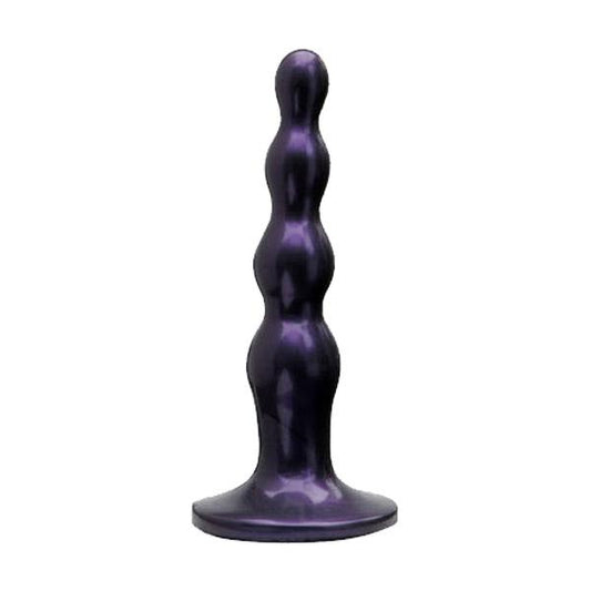 Tantus Silicone Ripple Small Silicone Butt Plug Midnight Purple 