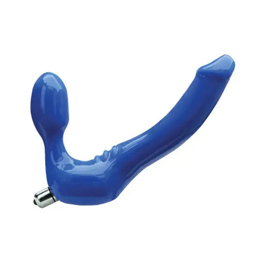 Tantus Silicone Feeldoe Slim Double Dong Vibrator Blue 