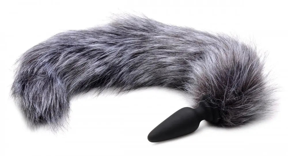 Tail Butt Plug with 3 Interchangeable Animal Tails BDSM Pet Play  Anal