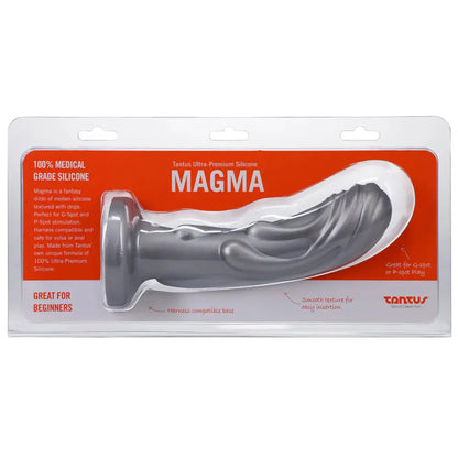 Tantus Magma 7 inch Fantasy Dildo – Medium-Firm  Curved Dildo