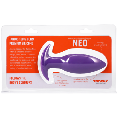 Tantus Silicone Neo Silicone Butt Plug Purple  Anal