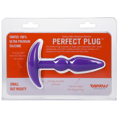 Tantus Silicone Perfect Butt Plug Purple  Anal Plug Sex Toy