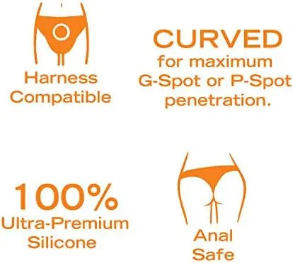 Tantus Silk Medium Beginner Anal Dildo Black  Curved Dildo