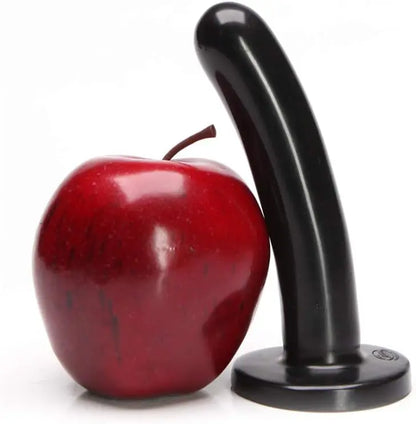 Tantus Silk Medium Beginner Anal Dildo Black  Curved Dildo