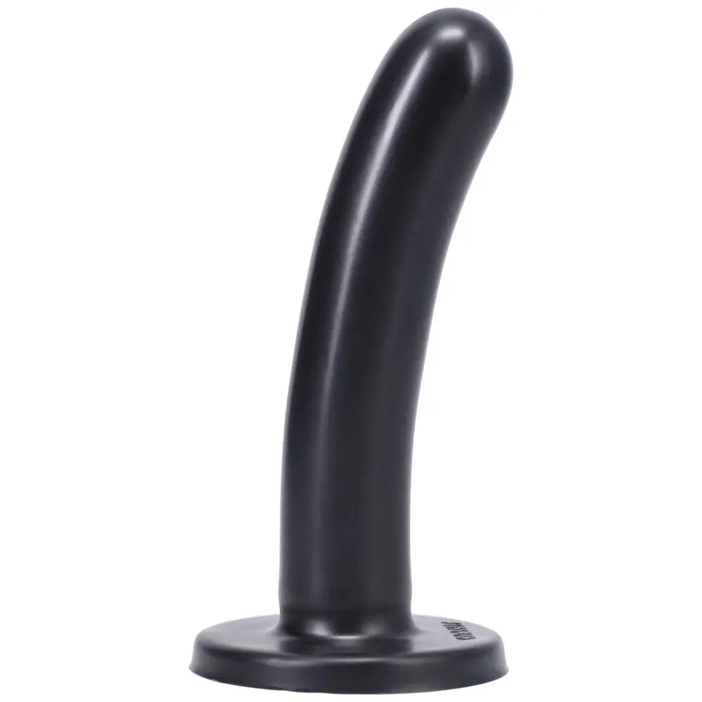 Tantus Silk Medium Beginner Anal Dildo Black  Curved Dildo