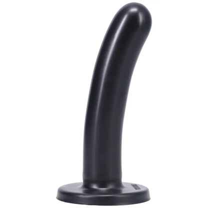 Tantus Silk Medium Beginner Anal Dildo Black  Curved Dildo