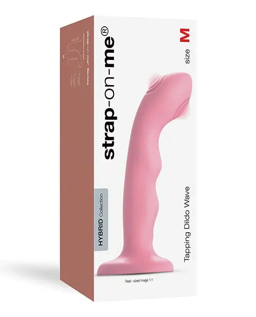 Tapping Dildo Wave Curved Vibrating Dildo – Coral Pink  Curved Dildo