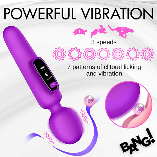 Target Purple Toy Digital Silicone Wand with Display  Vibrating Toys