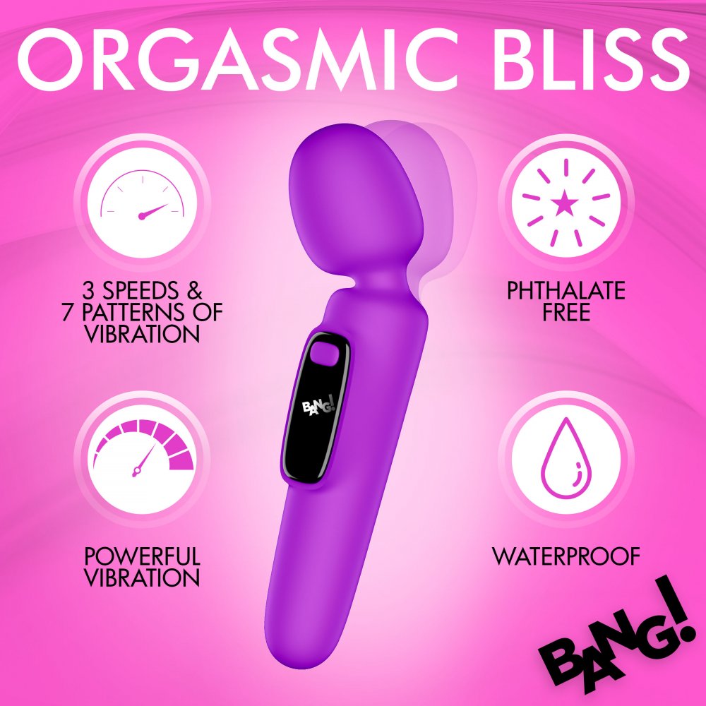 Target Purple Toy Digital Silicone Wand with Display  Vibrating Toys