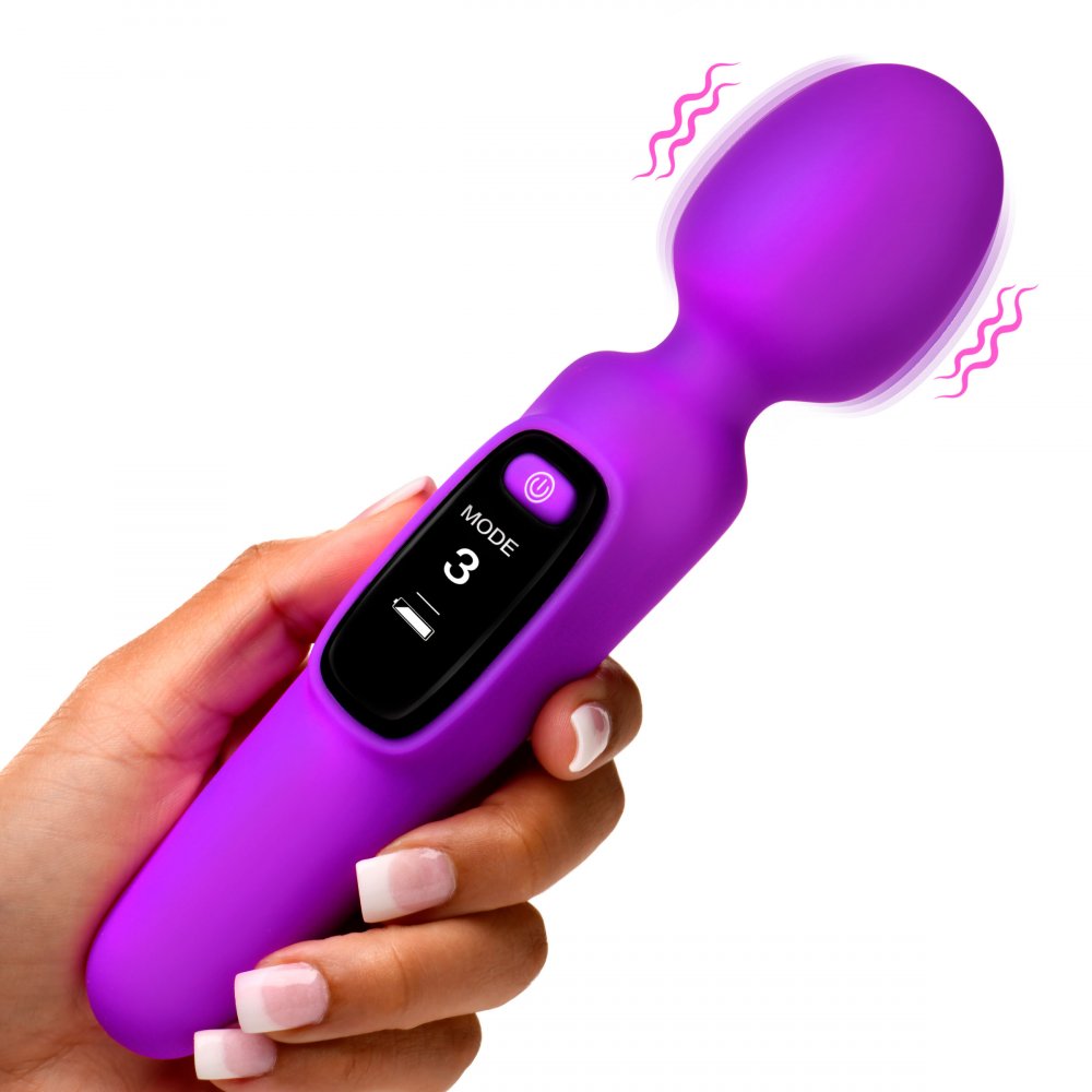 Target Purple Toy Digital Silicone Wand with Display  Vibrating Toys