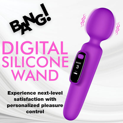Target Purple Toy Digital Silicone Wand with Display  Vibrating Toys