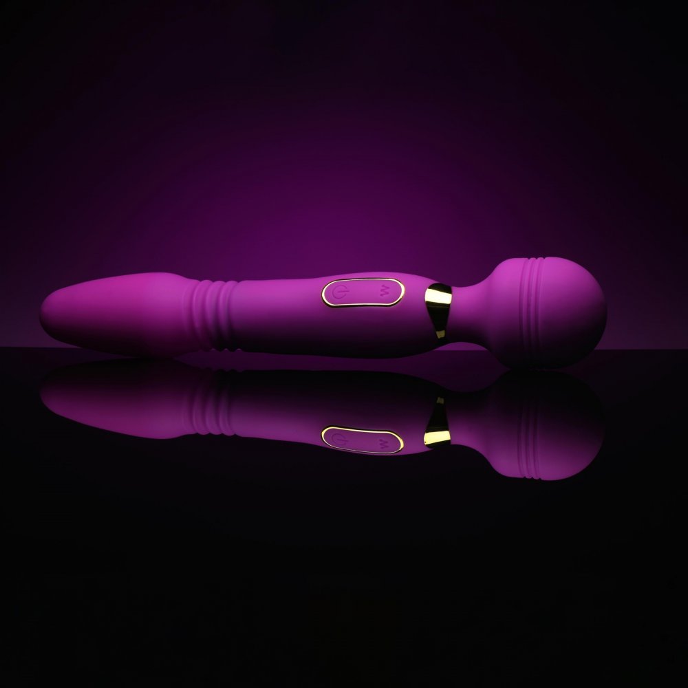 Target Vibrator Sex Toy Deluxe Thrusting and Vibrating Silicone Wand  Vibrating Toys