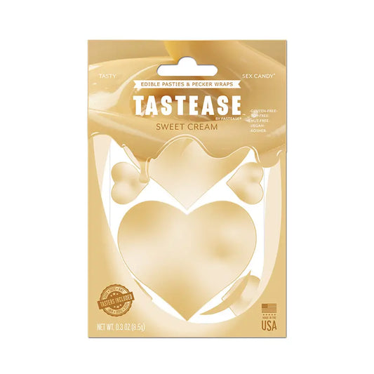 Tastease by Pastease Sweet Cream Candy Edible Pasties & Pecker Wraps  Lingerie - Pasties and Tassels