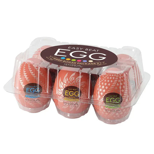 Tenga Egg Disposable Male Masturbator Sex Toy Hard Boiled II 6 Pack  Manual Stroker