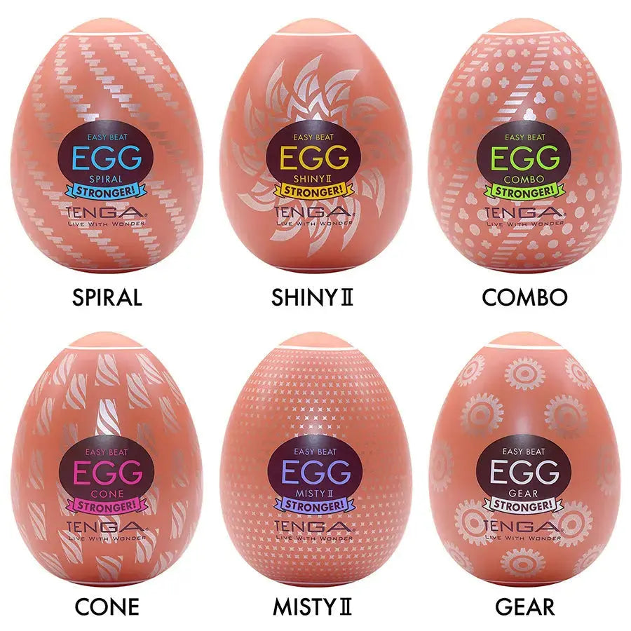 Tenga Egg Disposable Male Masturbator Sex Toy Hard Boiled II 6 Pack  Manual Stroker