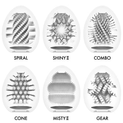 Tenga Egg Disposable Male Masturbator Sex Toy Hard Boiled II 6 Pack  Manual Stroker