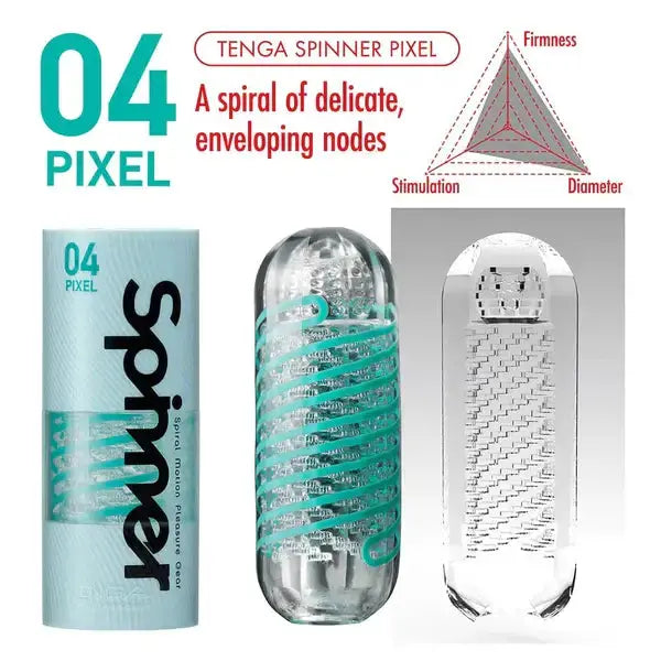 Tenga Spinner 04 Pixel Male Masturbation Sex Toy for Men  Manual Stroker