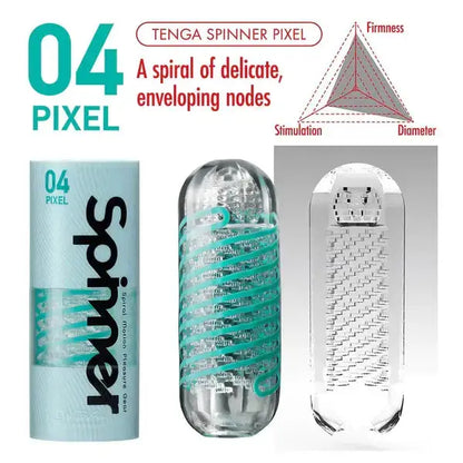 Tenga Spinner 04 Pixel Male Masturbation Sex Toy for Men  Manual Stroker