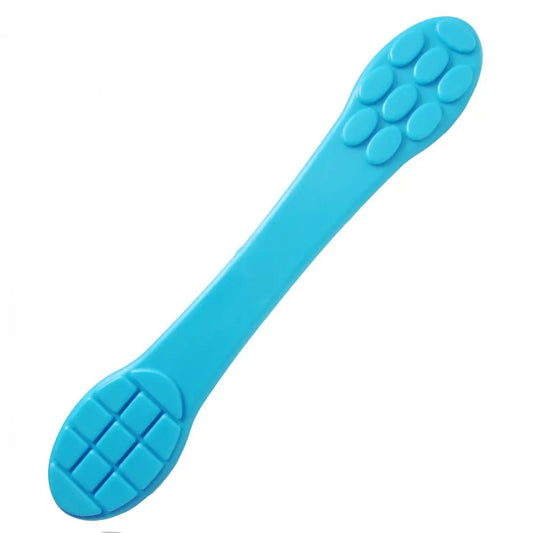 Textured Blue Silicone CBT Ball Slapper  Impact Play